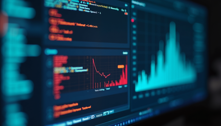 Close-up view of a cybersecurity dashboard showing threat detection alerts