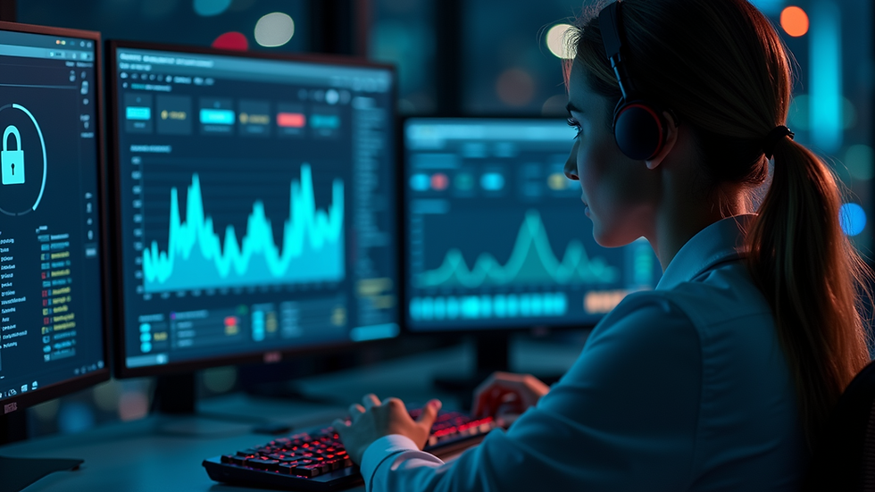 Close-up view of a cybersecurity system interface displaying security metrics