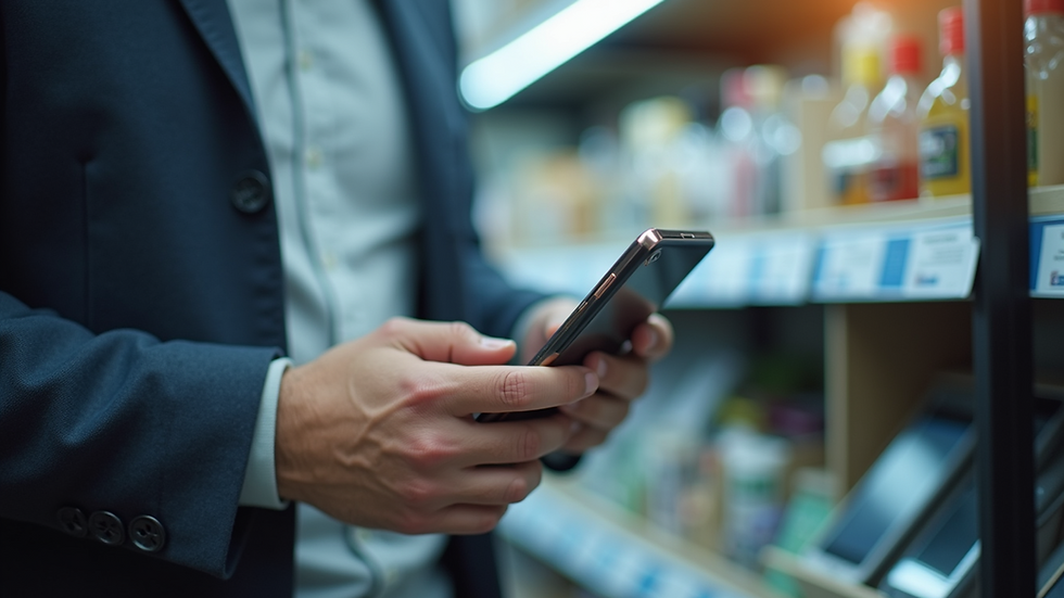 Close-up view of a smartphone being evaluated for resale