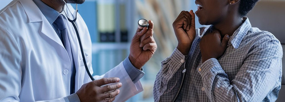 Doctor addressing frequent throat clearing.