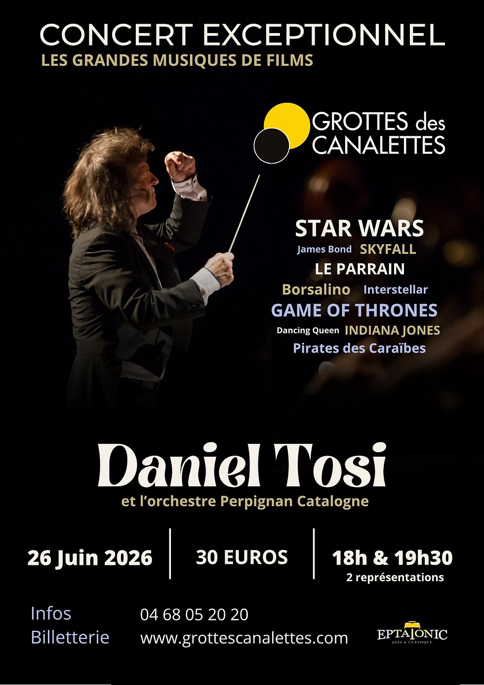 Daniel TOSI en Concert aux Grottes des Canalettes - 19h30