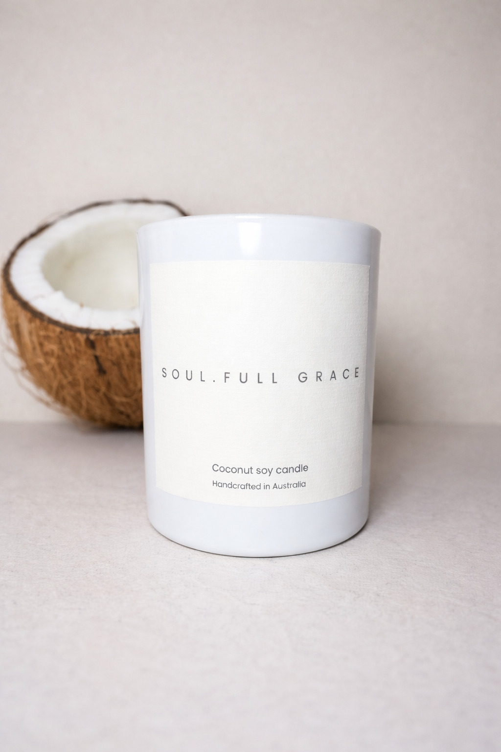 Coconut cream - coconut soy candle - 400g, 285g - Soul.Full Grace - Australian made candle - coconut candle - candle gift