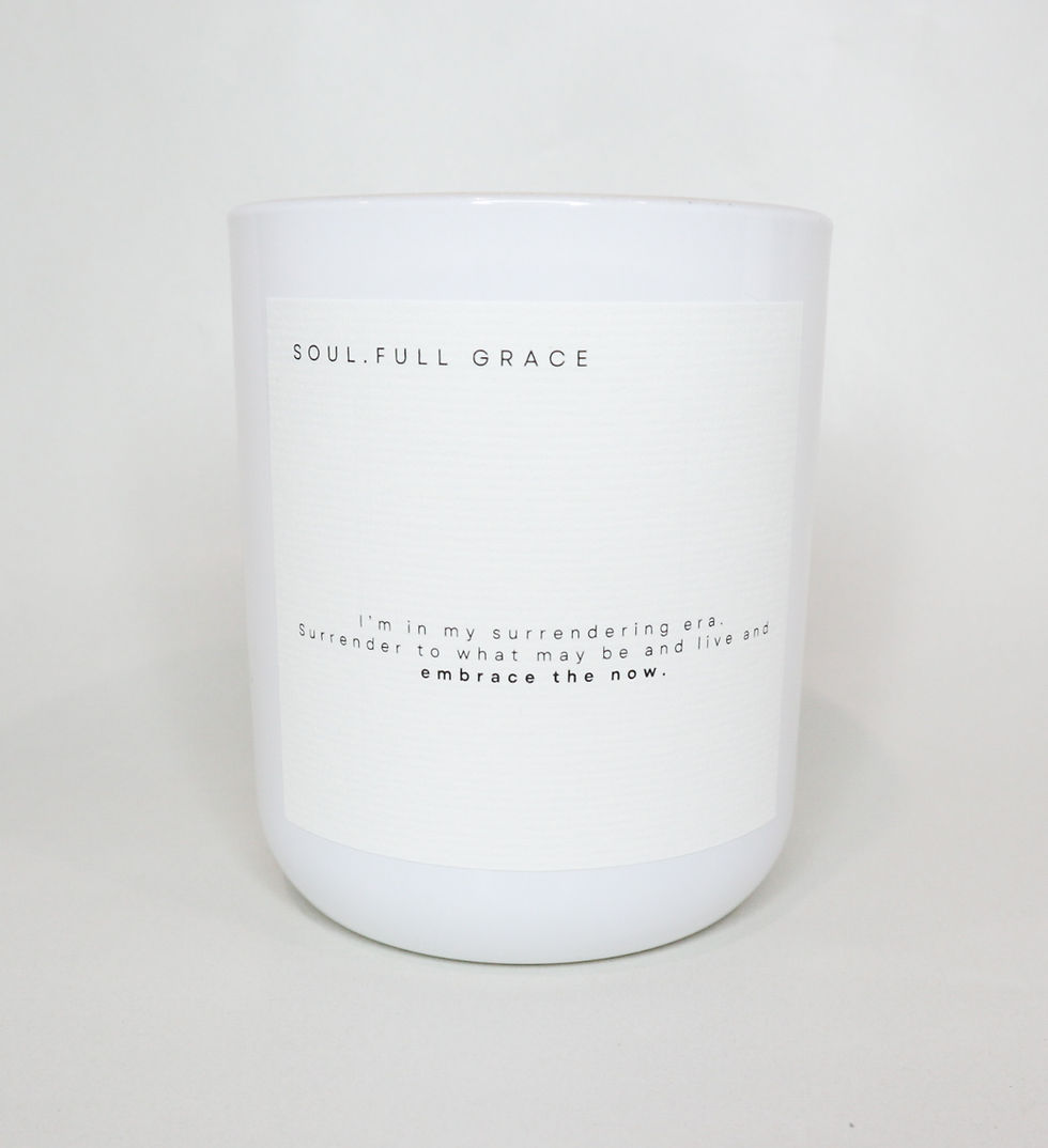 SURRENDER affirmation candle - SOUL.FULL GRACE