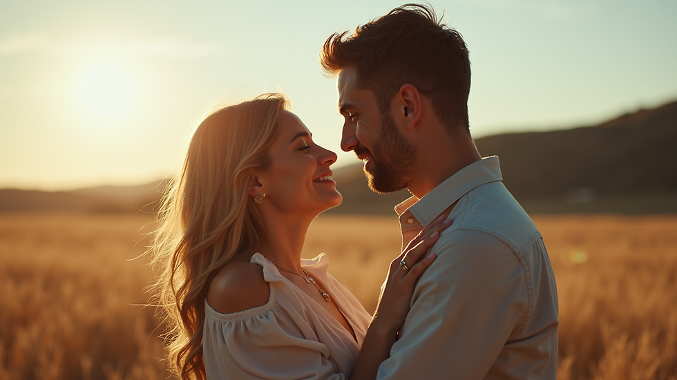 Vue rapprochée d'un couple partageant un moment intime