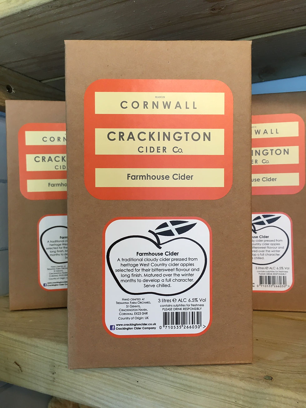 Thumbnail: Cornish Farmhouse Cider (4x3 litre) bag in box