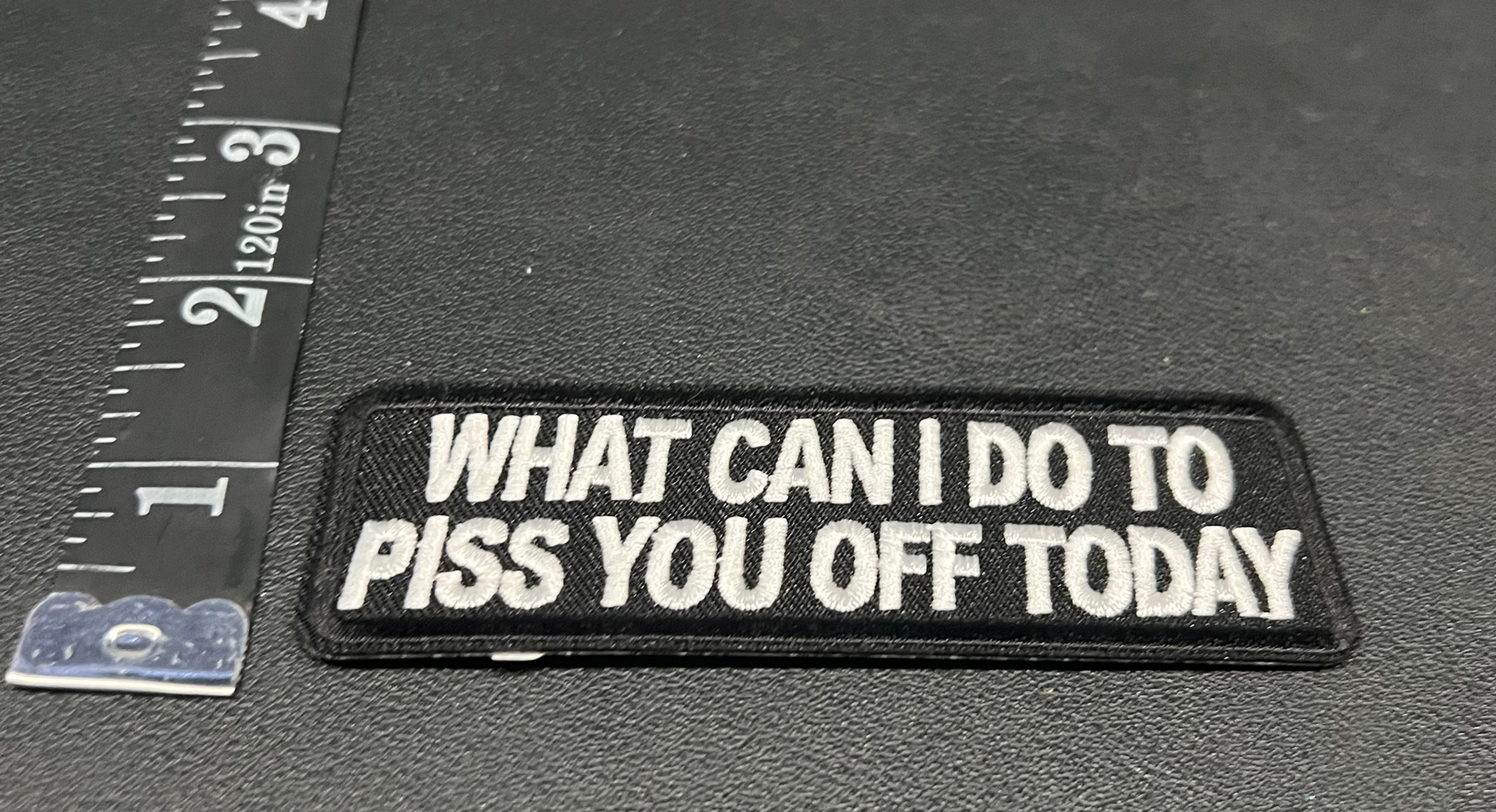 WHAT CAN I DO TO PISS YOU OFF TODAY PATCH 
