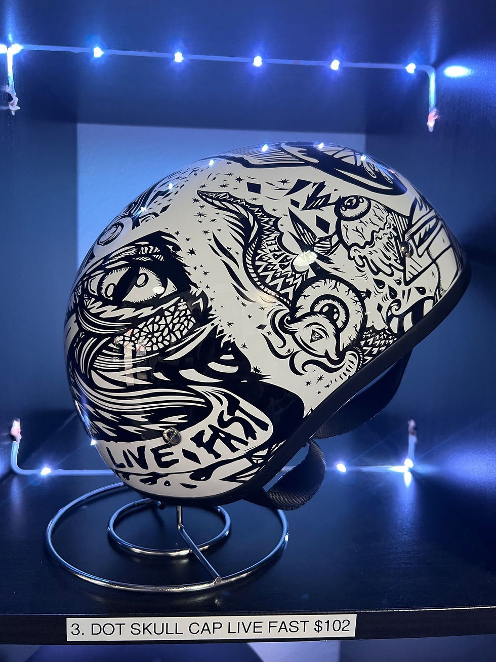 Thumbnail: Daytona D.O.T. Skull Cap Live Fast