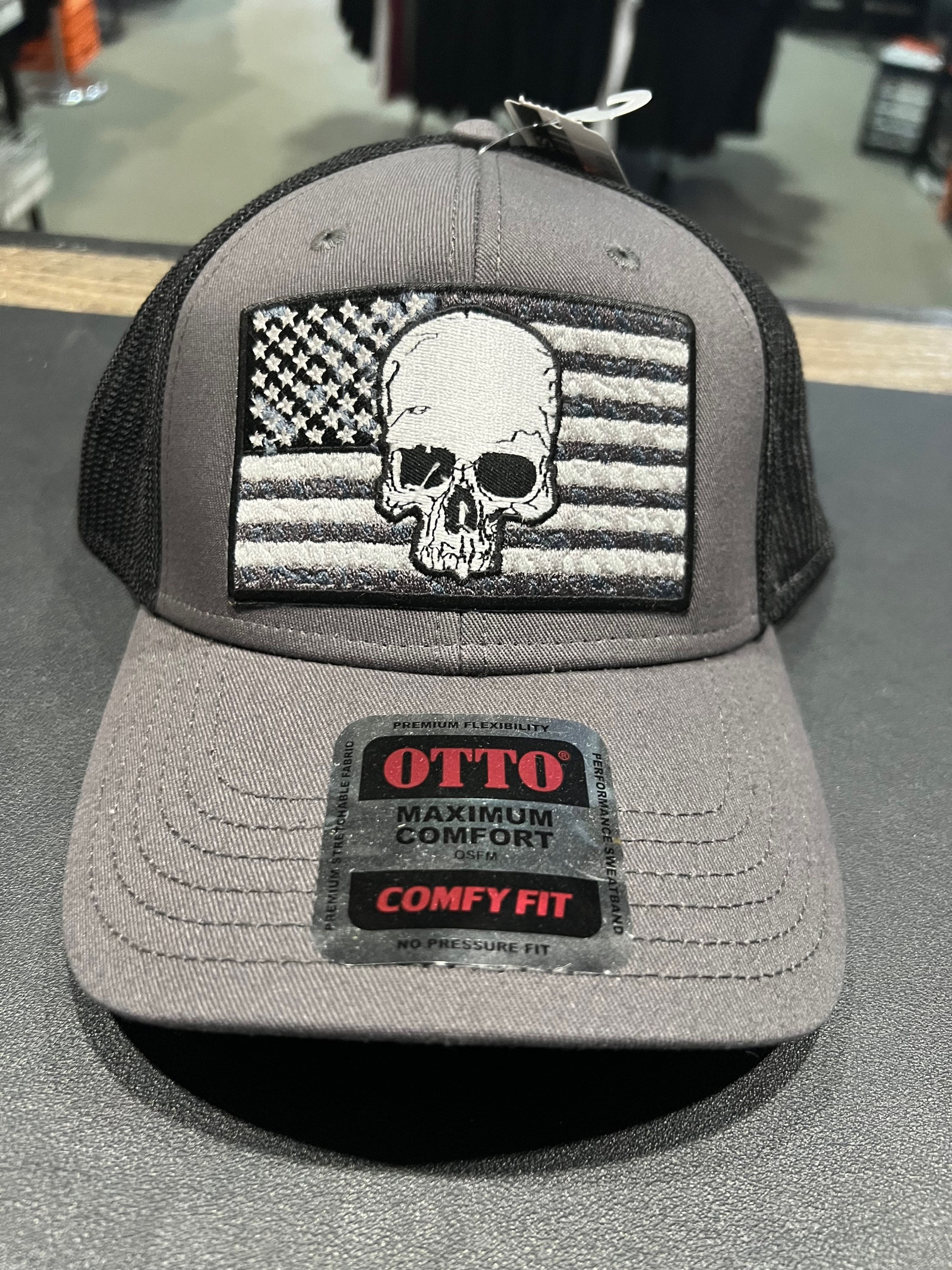 Skull Flag Hot Leather Hat 