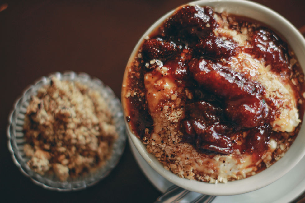 Banana, granola and strawberry preserves yoghurt. Photographed by Gene Dionglay, LPU-Laguna