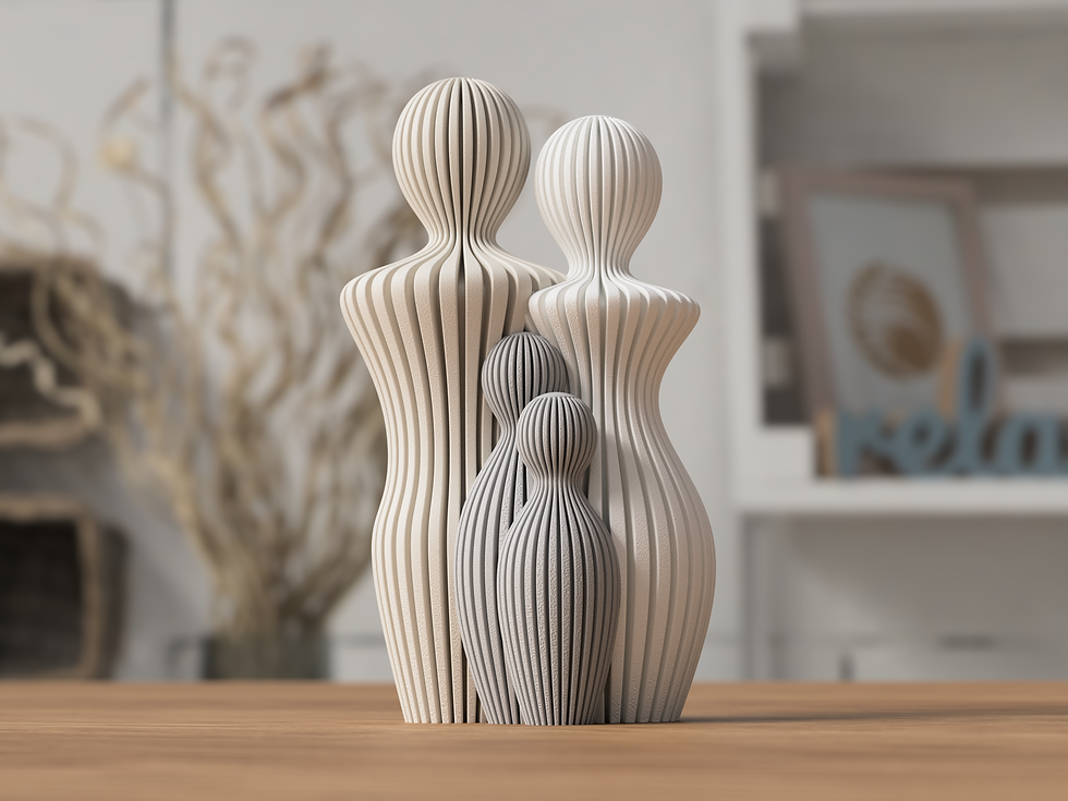 Thumbnail: "Verbondenheid in Design" familie sculptuur 