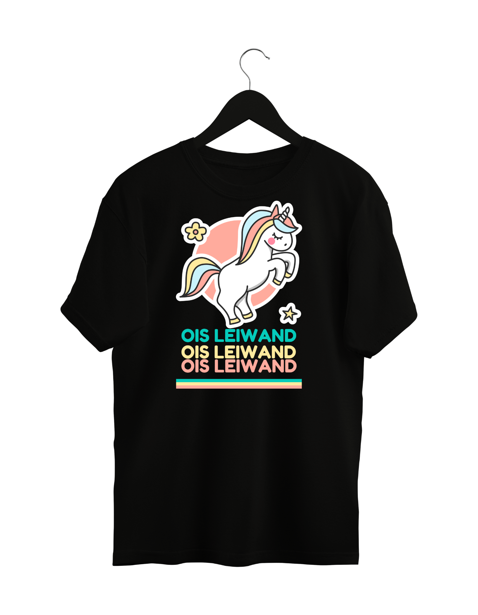 Ois Leiwand Einhorn Shirt – Premium Bio Baumwolle