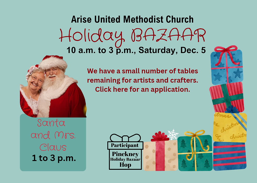 Holiday Bazaar Dec. 5