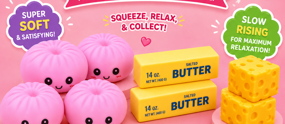 TikTok Viral Squishy Bundles in San Antonio: Steamed Dumpling, Cheese & Butter Squishies