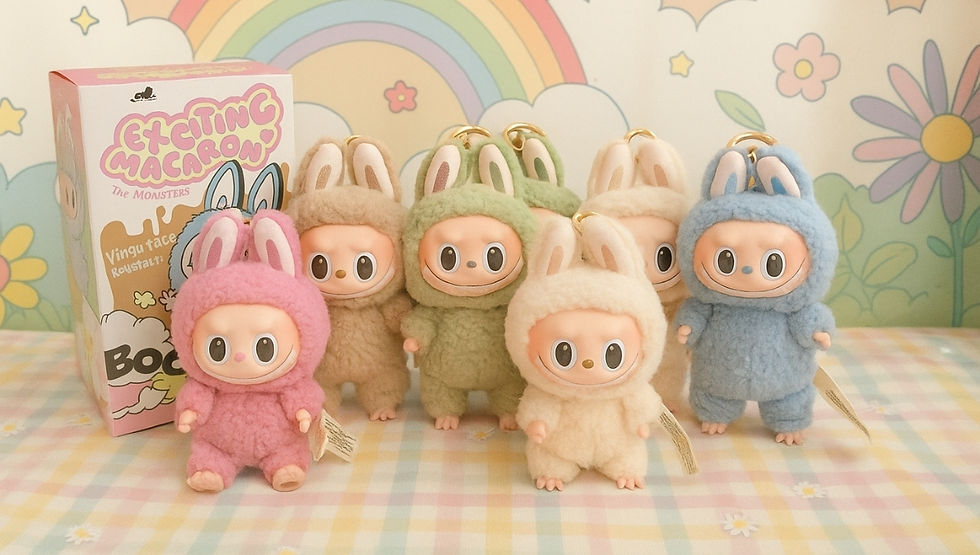 Macaron Labubu collectibles