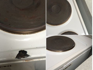 Damaged Cooker Hob
