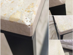 Damaged Marble Tables