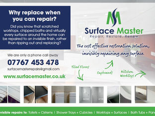 Damaged a Surface, Fitting or Glass?
