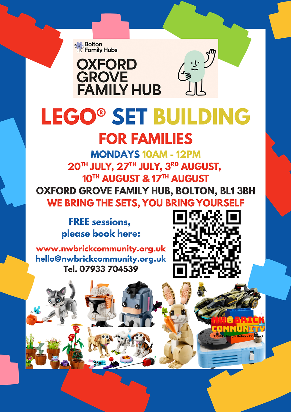 LEGO® Set Building for Families - funded by Oxford Grove Family Hub