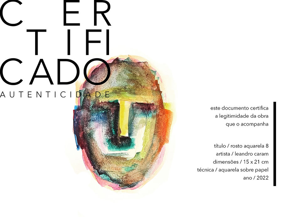 Miniatura: CARA A CARA - Rosto Aquarela 8