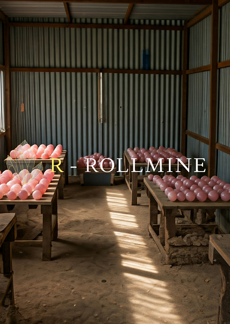 Rose quartz sphere from Madagascar Rado Rollmine