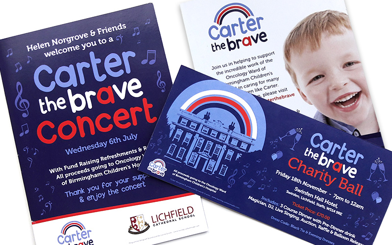 Carter the Brave Ball Ticket & Programme
