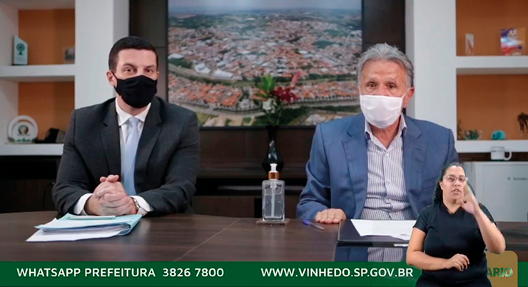 Durante Live, prefeito fala do crédito para construção do Paço Municipal VINHEDO