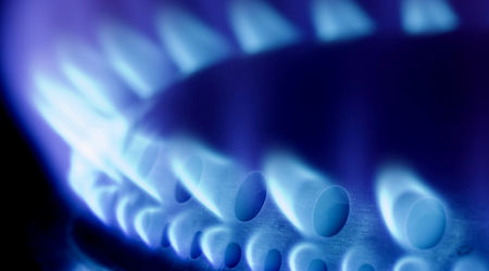 Fiamma della stufa a gas