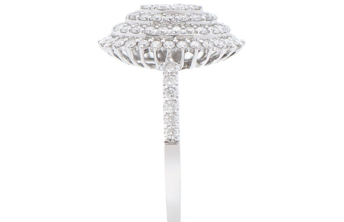 Thumbnail: 1.15 TCW Diamonds 14K White Gold Ring