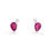 Thumbnail: 0.51 TCW Diamonds & Ruby 14K White Gold Earrings
