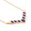 Thumbnail: 1.76 TCW Amethyst & Diamonds 18K Gold Plated Necklaces