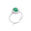 Thumbnail: 1.67 TCW Diamonds & Emeralds 14K White Gold Ring