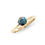Thumbnail: 1.04 TCW Diamond 14K Yellow Gold Solitaire Blue Diamond Ring