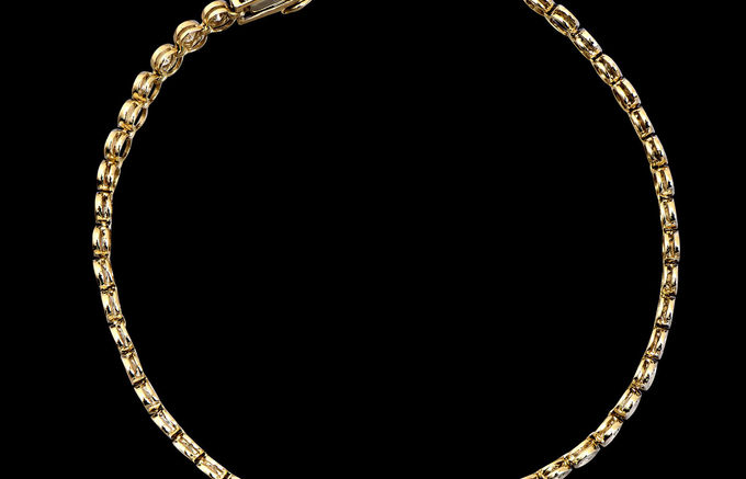 Thumbnail: 1.25 TCW Diamonds 14K Yellow Gold Bracelet