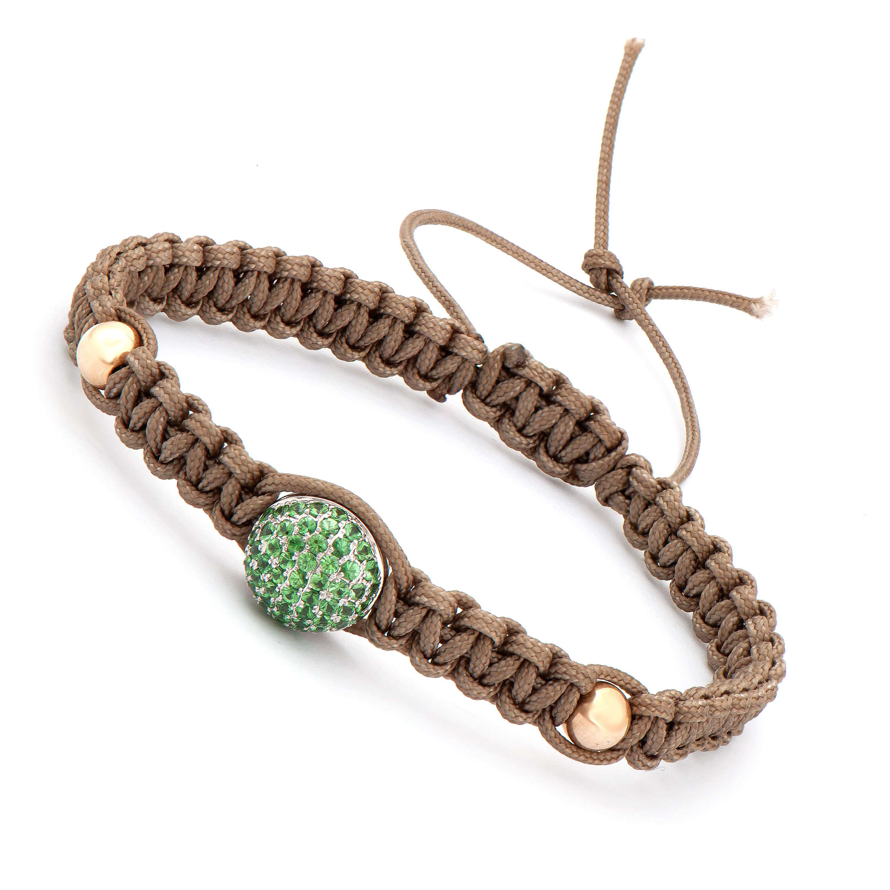 0.87 TCW Tsavorite 14K White Gold Bracelet