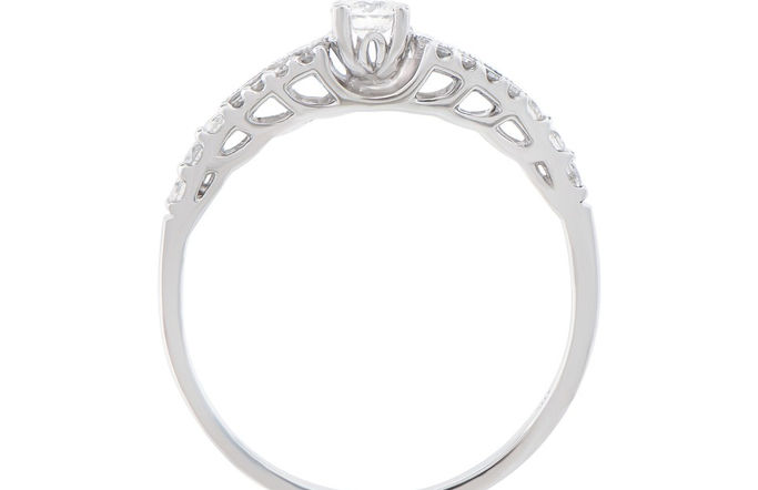 Thumbnail: 0.4 TCW Diamonds 14K White Gold Ring