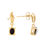 Thumbnail: 0.53 TCW Diamonds & Opal 18K Gold Plated Sterling Silver Earrings