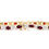 Thumbnail: 7.34 TCW Garnet & Diamonds 18K Gold Plated Bracelet