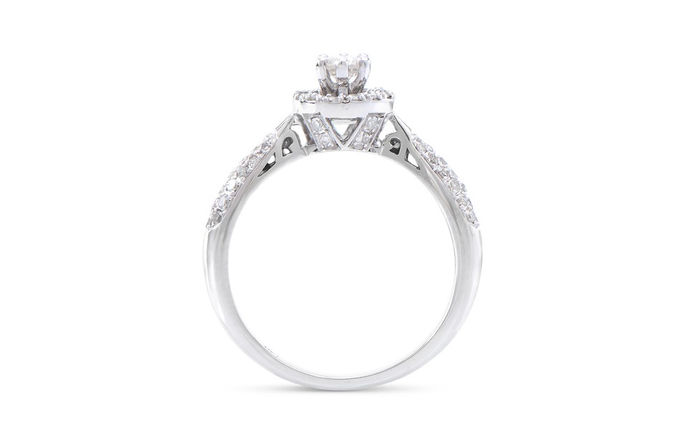 Thumbnail: 0.67 TCW Diamonds 14K White Gold Ring