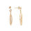 Thumbnail: 0.09 TCW Diamonds 18K Gold Plated Sterling Silver Earrings