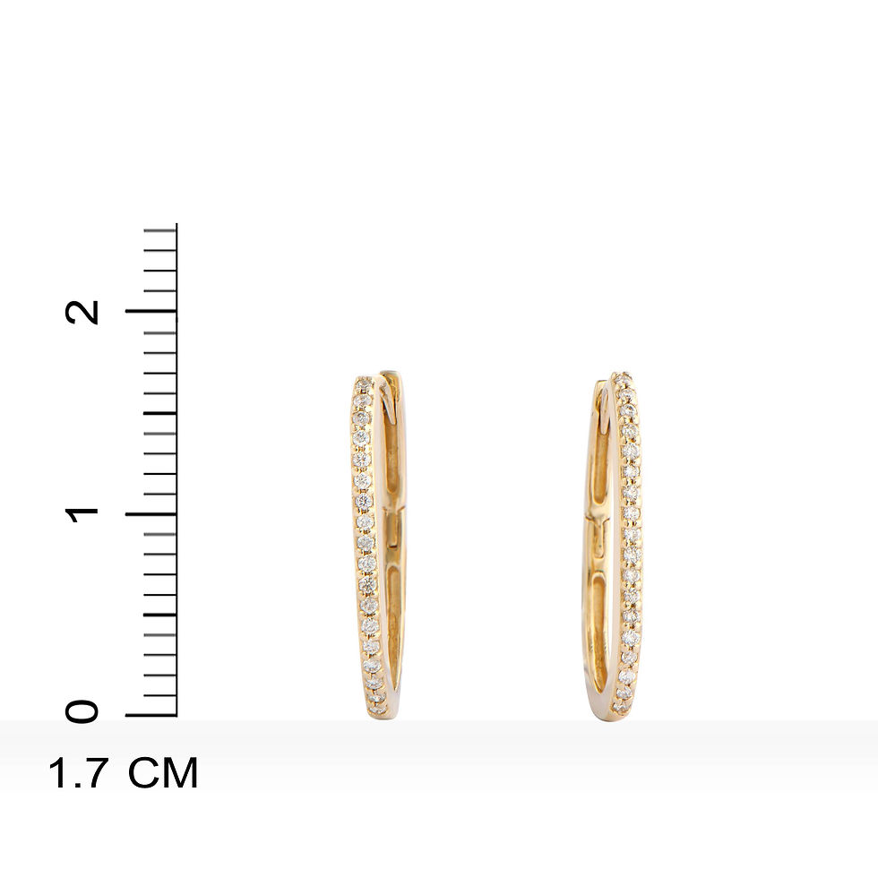 Thumbnail: 0.10 TCW Diamonds 14K Yellow Gold Earrings