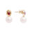 Thumbnail: 12.06 TCW Diamonds, Pearl & Rubies 14K Yellow Gold Earrings