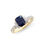 Thumbnail: 2.23 TCW Diamonds & Blue Sapphires 14K Yellow Gold Ring
