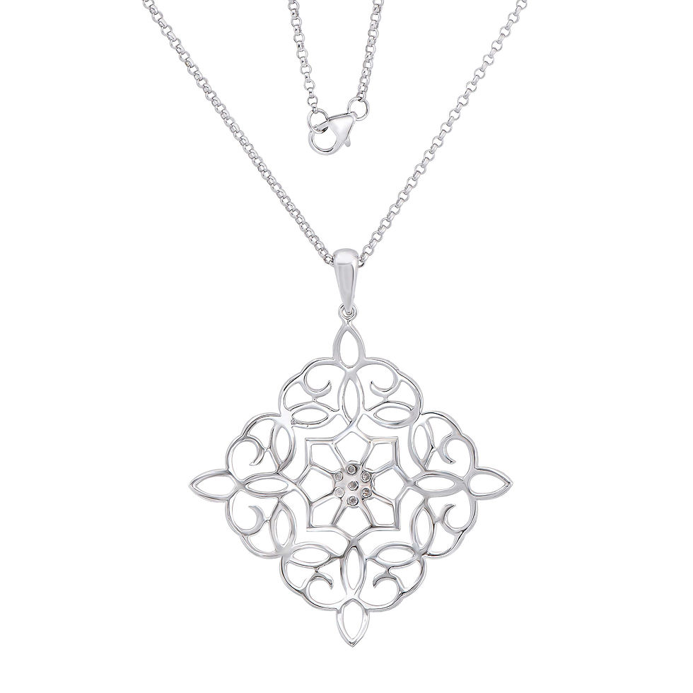 Thumbnail: 2.04 TCW Diamonds 18K White Gold Pendant