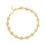 Thumbnail: 0.13 TCW Diamonds 18K Gold Plated Bracelet