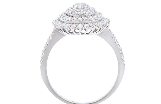 Thumbnail: 1.15 TCW Diamonds 14K White Gold Ring