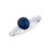 Thumbnail: 1.60 TCW Diamonds & Blue Sapphires 14K White Gold Ring