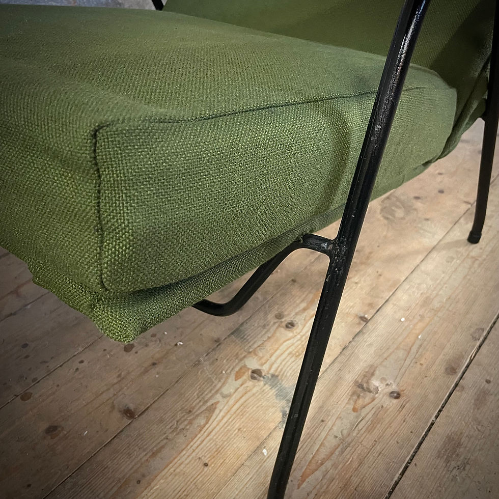 Thumbnail: Bernard Goss 'Calypso' Chair and Footstool. Very Rare. 1950s. SOLD
