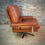 Thumbnail: Pieff 'Valentino' Leather swivel recliner. SOLD.