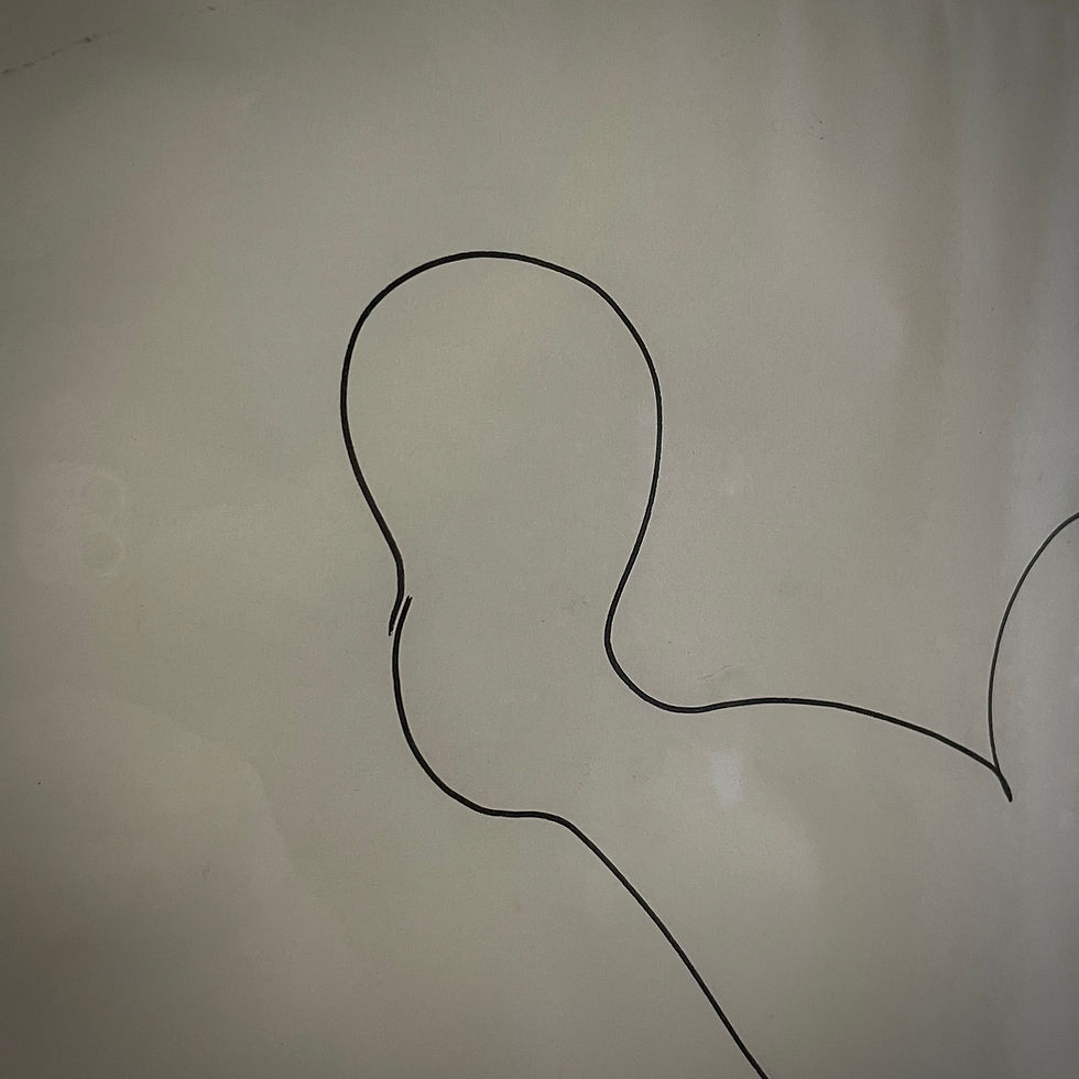 Thumbnail: TWO Frederick  Leslie Kenett, single line drawings. Signed 1965.