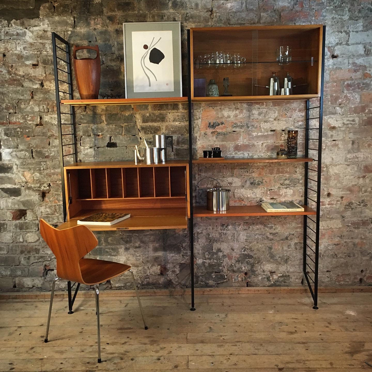 Ladderax double bay shelving unit. SOLD.